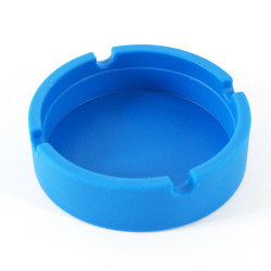 Cendrier silicone Ø 83 mm bleu