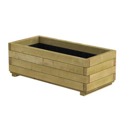 Bac rectangle en bois...