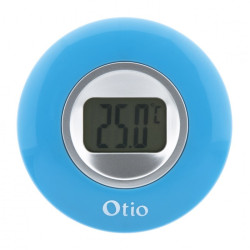Thermomètre diamètre 77mm à écran LCD bleu