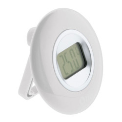 Thermomètre électronique 77mm LCD Blanc - Otio