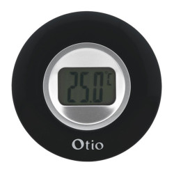 Thermomètre électronique 77mm LCD Noir - Otio