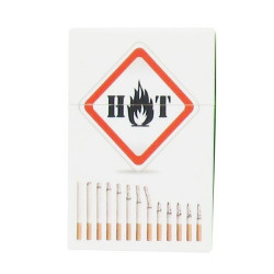 BOITE CIGARETTES PLASTIQUE 20' - SIGLE LOSANGE "HOT"