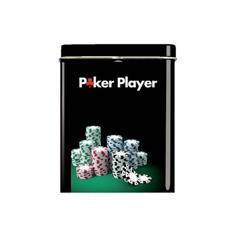 BOITE CIGARETTES - POKER PLAYER PILES DE JETONS MULTICOLORES BOITE CIGARETTES - POKER PLAYER PILES DE JETONS MULTICOLORES