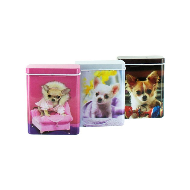 BOITE CIGARETTES - CHIHUAHUA FOND MARRON BOITE CIGARETTES - CHIHUAHUA FOND MARRON