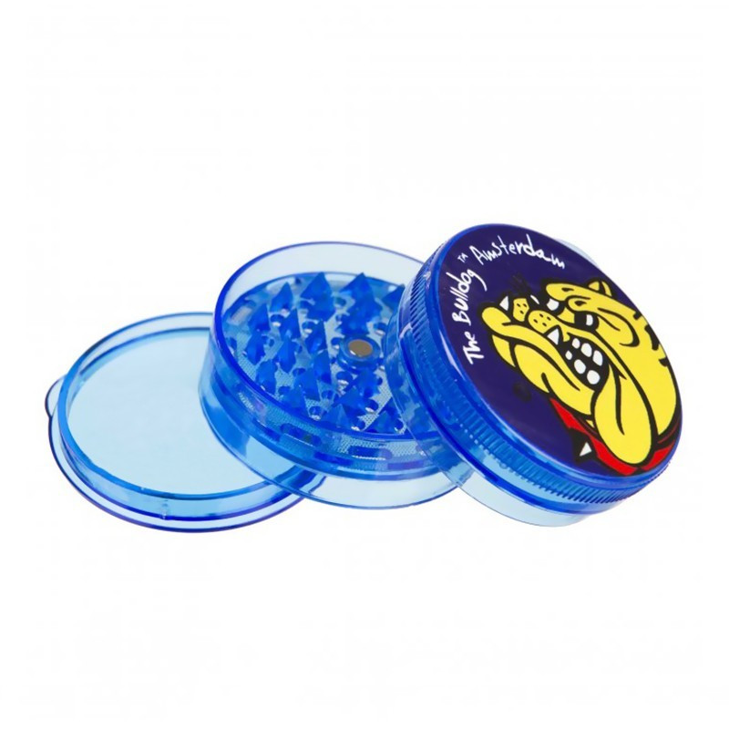 THE BULLDOG GRINDER PLASTIC TC BLUE 3 PARTS