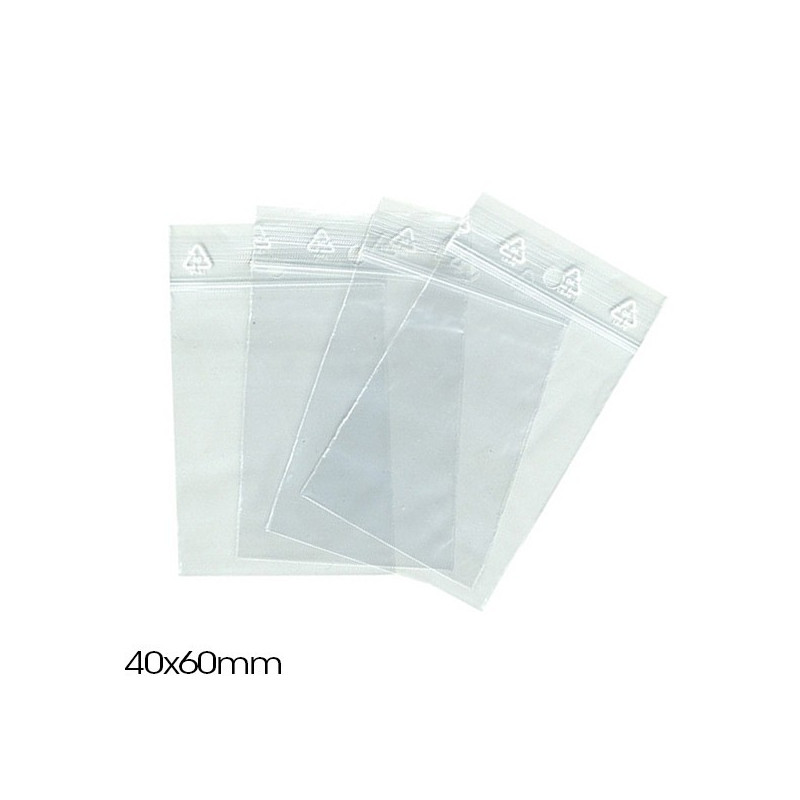 LE SACHET ZIP 50µ 60X80MM