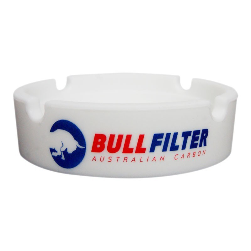 CENDRIER SILICONE BULL FILTER BLEU LOGO ROUGE