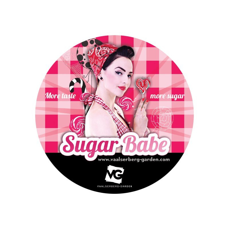 STICKER ROND ?10CM SUGAR BABE VG