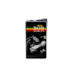 BOB MARLEY - BRIQUET PIEZO DL-12 - NOIR/BOB N&B/ BANDES HORIZONTALES