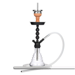 CHICHA AMY DESTINY - TRANSPARENT / NOIR MAT 45CM