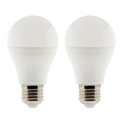 454501 LOT 2 AMPOULES LED STANDARD 6W E27 4000K 600 LM