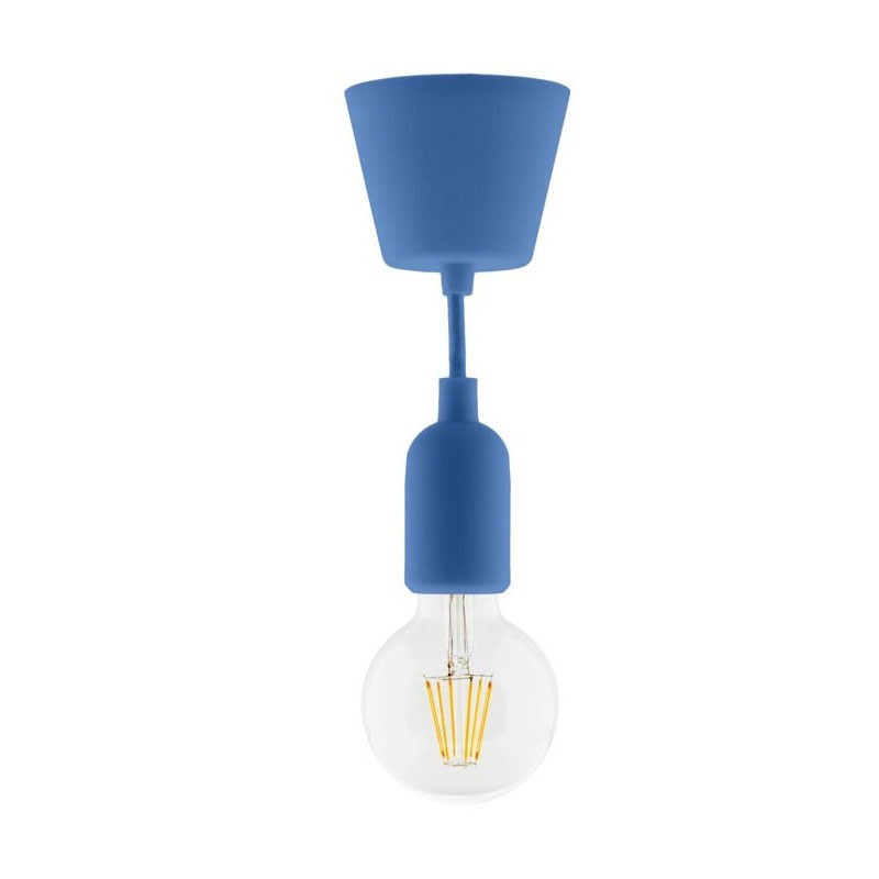 631003 KIT DE SUSPENSION DECO BLEU + GLOBE FILAMENT LED