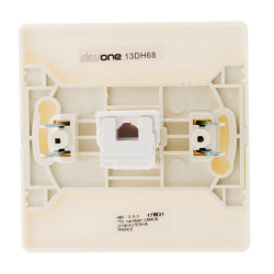 134427 PRISE TELEPHONE RJ45 DIWONE BLANC + GRIFFES