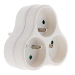 TRIPLITE 3x16A triangulaire Blanc