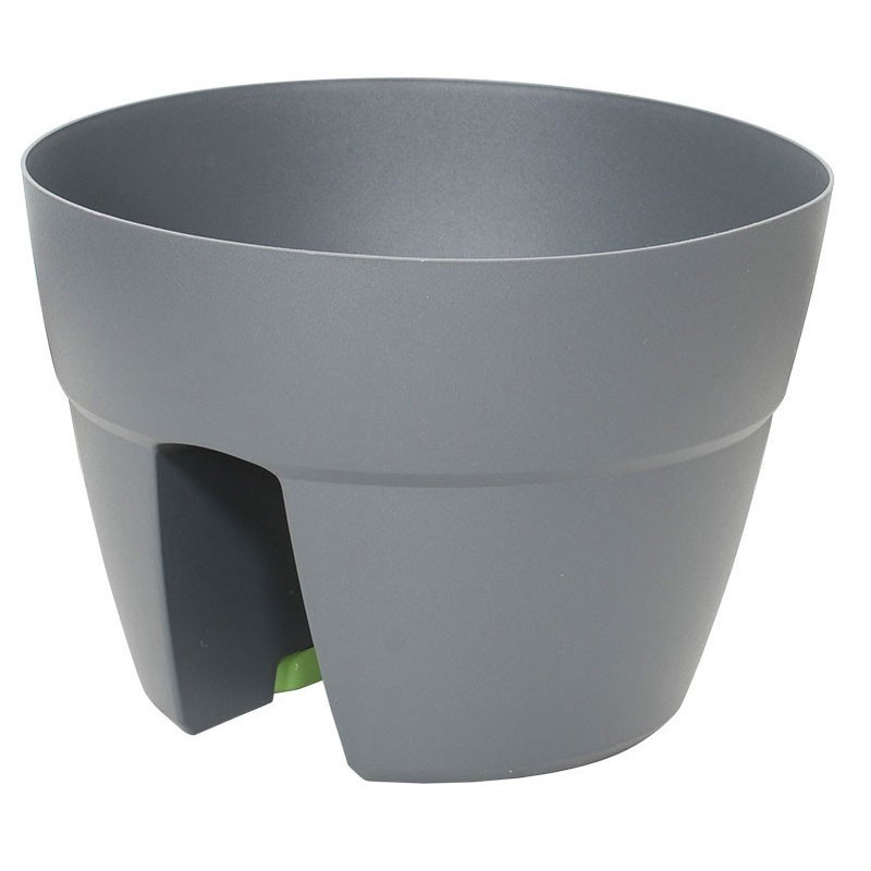 13556 G.ANT POT CAVALIER CANCUN 30CM GRIS ANTH 29x20.6CM 8L