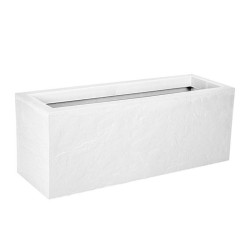 13748 BL.CER BALCONNIERE VOLCANIA UP 25L BLANC CERUSE 59X19.2X22.8CM