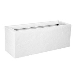 13756 BL.CERL JARDINIERE VOLCANIA UP 57L BLANC CERUSE 79.5X29.5X29.5C