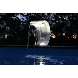 Ubbink - Mamba Acryl LED fontaine cascade blanc piscine [LIVRAISON 2 SEMAINES]