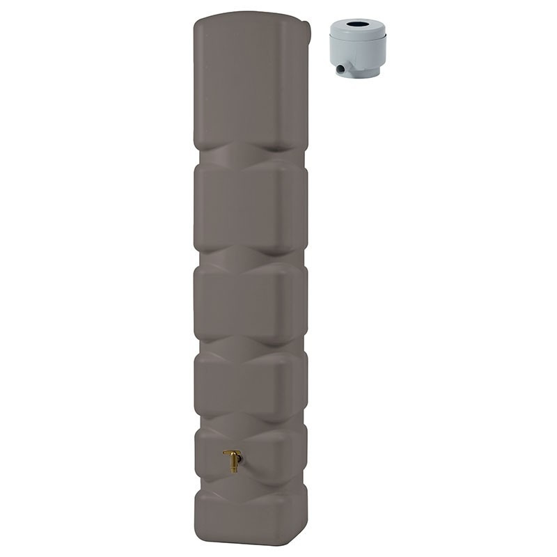 KIT CUVE MURALE BASIC 300L TAUPE - COLLECTEUR GRIS