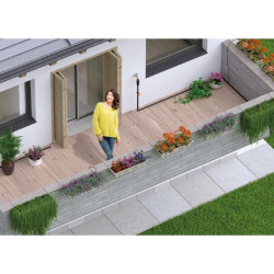 Claber - Kit Terrasse arrosage goutte à goutte jusqu'à 50 plantes