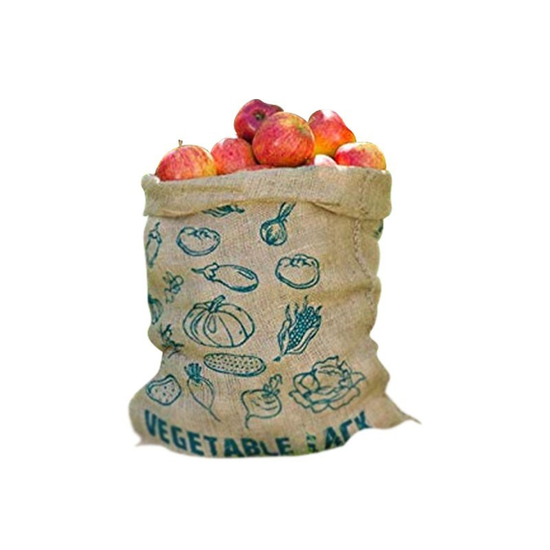 6072432 SAC EN TOILE DE JUTE STOCKAGE FRUITS & LEGUMES 49.5X45.7CM