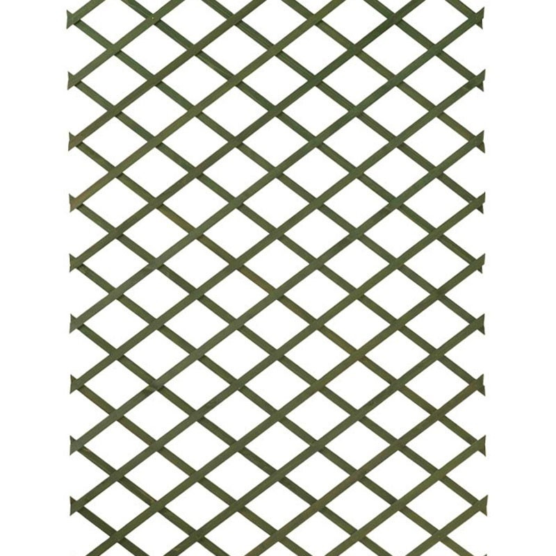 6041704 TREILLIS EXTENSIBLE EN BOIS COLORE VERT 100X200CM