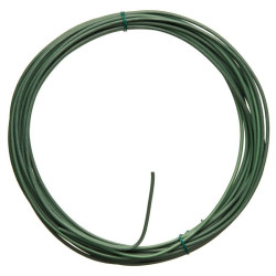 6040455 CABLE FIL DE FER GALVANISE PLASTIFIE VERT - DIAM3 MM X 10 M