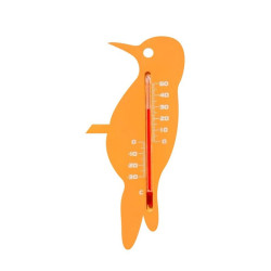 6080092 THERMOMETRE MURAL EXT PLASTIQUE ORANGE PINSON H15CM