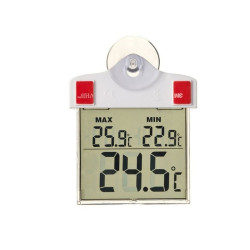 6080078 THERMOMETRE MIN-MAX DIGITAL VENTOUSE H17CM