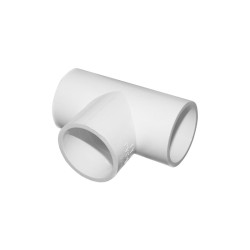Platinium - T PVC blanc Ø25mm