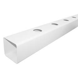 Platinium - Tube Aéro PVC blanc 5 plantations - 10x10cm x 1m