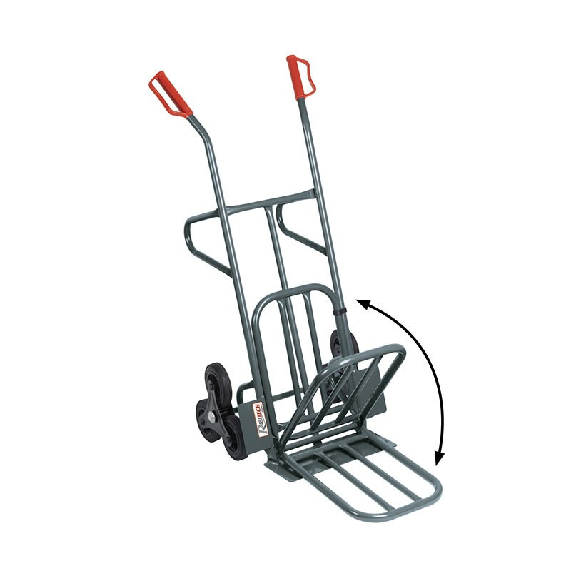 Ribitech - Chariot diable 100/250kgs 6 roues - bavette repliable