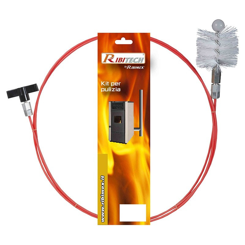 Ribitech - Kit de ramonage pour poêle 3m Ribitech - Kit de ramonage pour poêle 3m
