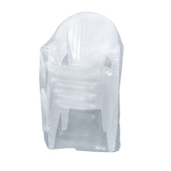 Ribiland - Housse translucide pour chaises avec accoudoirs 90g/m² - 90x70x115cm