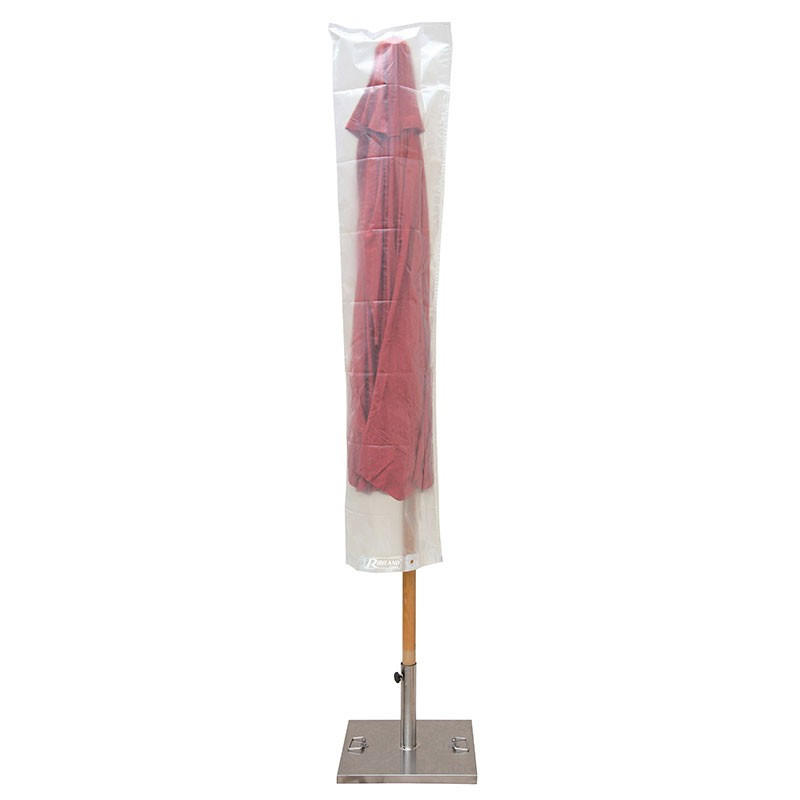 Ribiland - Housse translucide pour parasol droit 90g/m² - 45x190cm