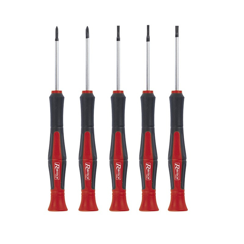 Ribitech - Lot de 5 tournevis précision aimanté