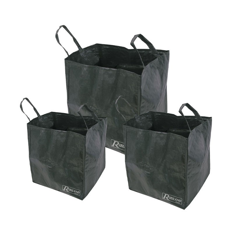 Ribiland - Lot de 3 sacs jardin multifonctions 70L 100L 170L