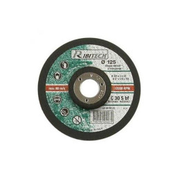 Ribitech - Disque Abrasif Ø125 Tronçonner Matériaux 125X3,2X22,2