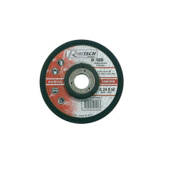 Ribitech - Disque Abrasif Ø125 Tronçonner Ebarber Acier 125X6,4X22,2