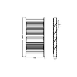 Mur végétal EDEN en bois/potager Vertical -séparation-cloture v&égétale 90x180CM - Géotextile inclus