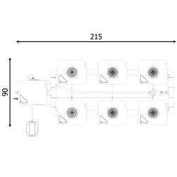 RDWC SYSTEM 2 ROWS ORIGINAL 6+1