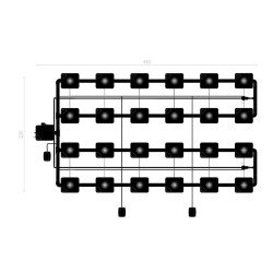 RDWC SYSTEM 4 ROWS LARGE 24+1