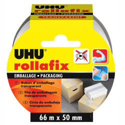 36530 UHU ROLLAFIX EMBALLAGE RUBAN TRANSPARENT 66MX50MM