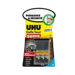 UHU - Colle Tout Super Minis - Gel - 3 x 1 g