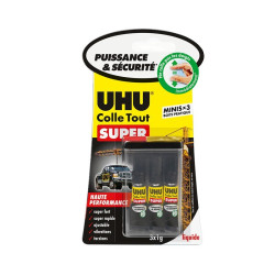 UHU - Colle Tout Super Minis - Liquide - 3 x 1 g