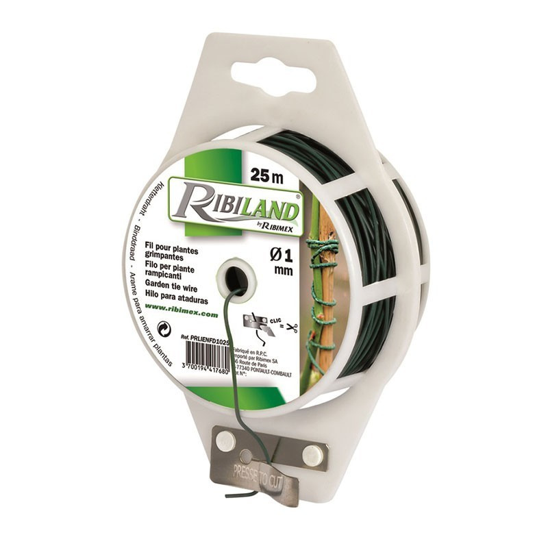 Ribiland - Lien plastique armé avec dévidoir 25m Ø 1.35mm