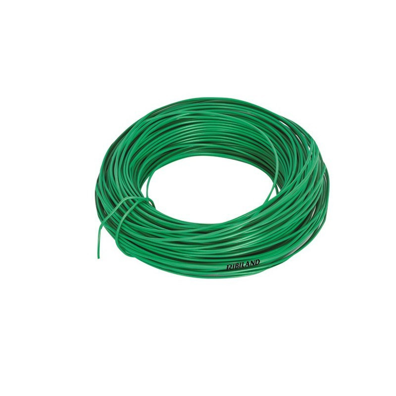 Ribiland - Lien fil galva plastifié 25m Ø1.6mm