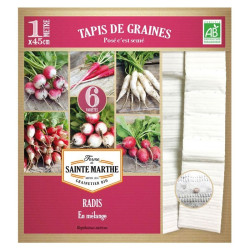La ferme Sainte Marthe -  Tapis de radis en mélange sur 6 Rangs