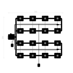 RDWC SYSTEM 4 ROWS LARGE 16+1