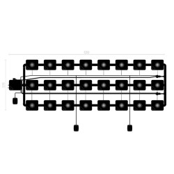 RDWC SYSTEM 3 ROWS LARGE 24+1 CON DIFFUSORE TUBOFLEX